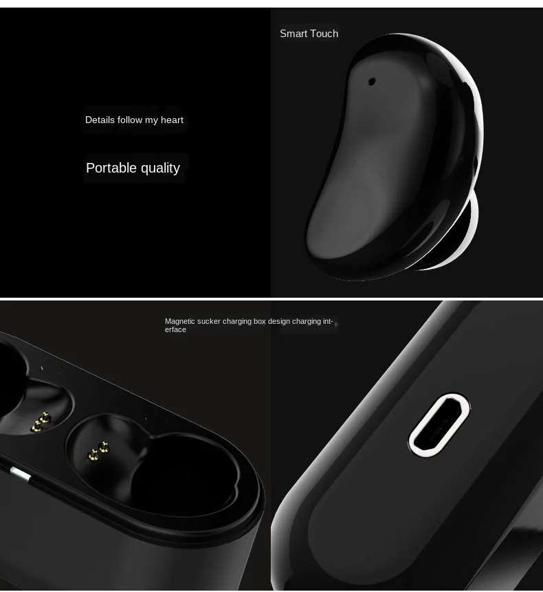 True Wireless Bluetooth Stereo Music Call Headset