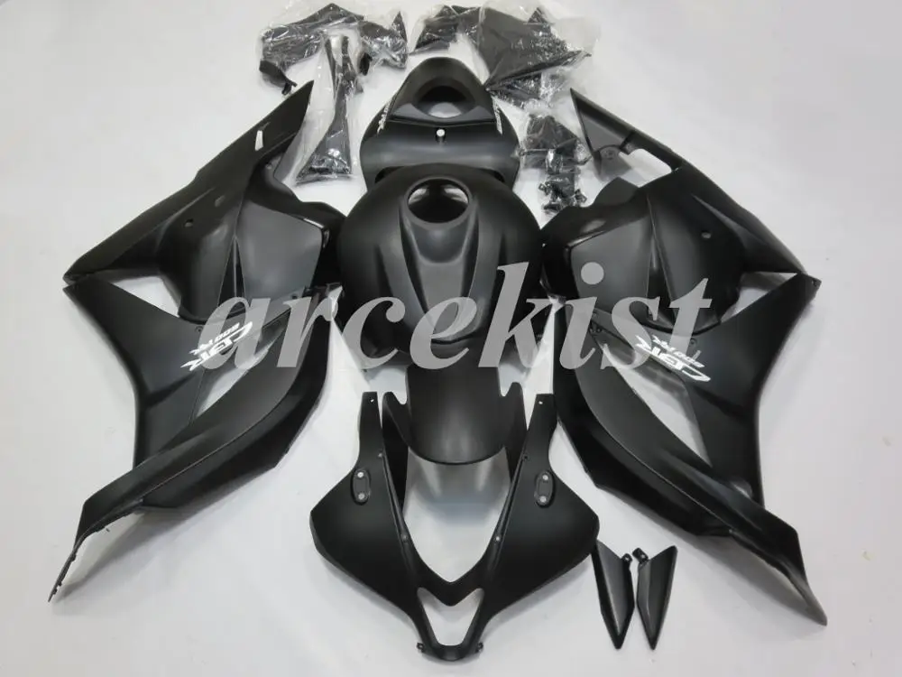 Литьевая Форма ABS мотоцикл обтекатель комплект подходит для CBR600RR F5 2009 2010 2011 2012 Кузов Набор на заказ черный матовый