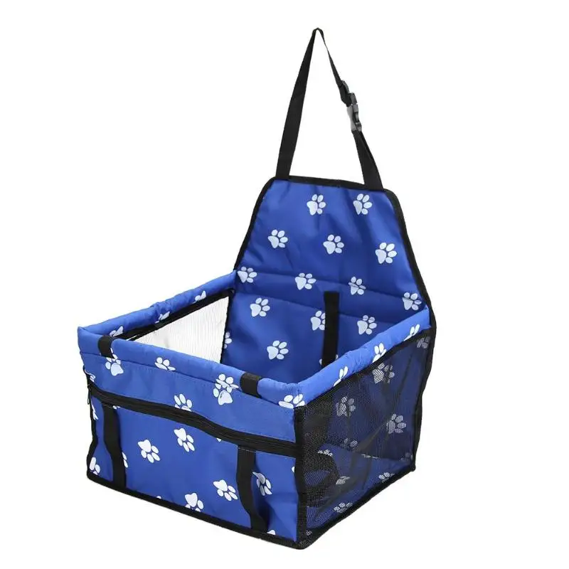 Переноска для собак, водонепроницаемая собачья сумка для сиденья, корзина для домашних животных, безопасная переноска для дома, кошки, щенка, сумка для собак, автомобильное сиденье - Цвет: Blue