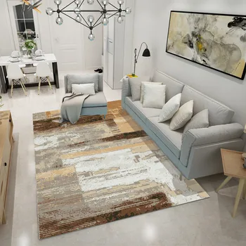 

Nordic Living Room Carpet Geometric Pattern Children Rug Kids Room Decoration Large Carpet Hallway floor Rug Bedroom Bedside Mat