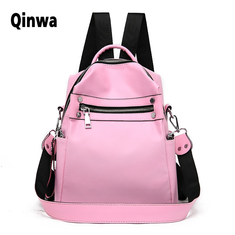 Рюкзак из мягкой искусственной кожи вместительный для девушек новый Молодежный