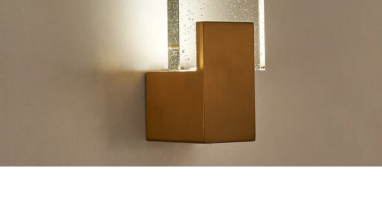 Modern minimalist stainless steel crystal wall lamp living room TV background aisle corridor bedside wall lamp