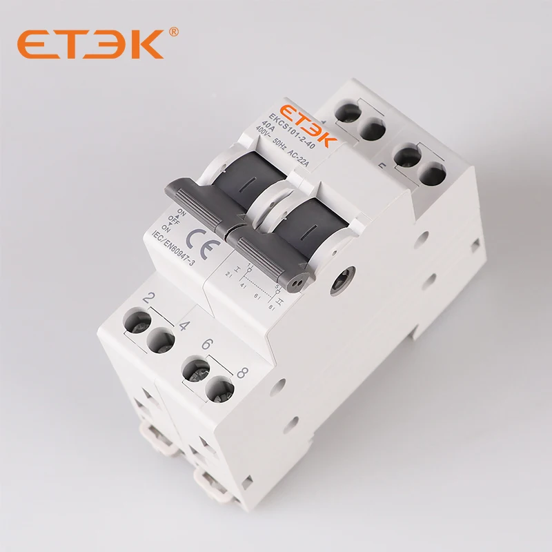 ETEK-Din  MTS    ȯ ġ,  ȯ ġ, ͷ ȸ ܱ, 1P 2P 4P 40A 230V EKCS101