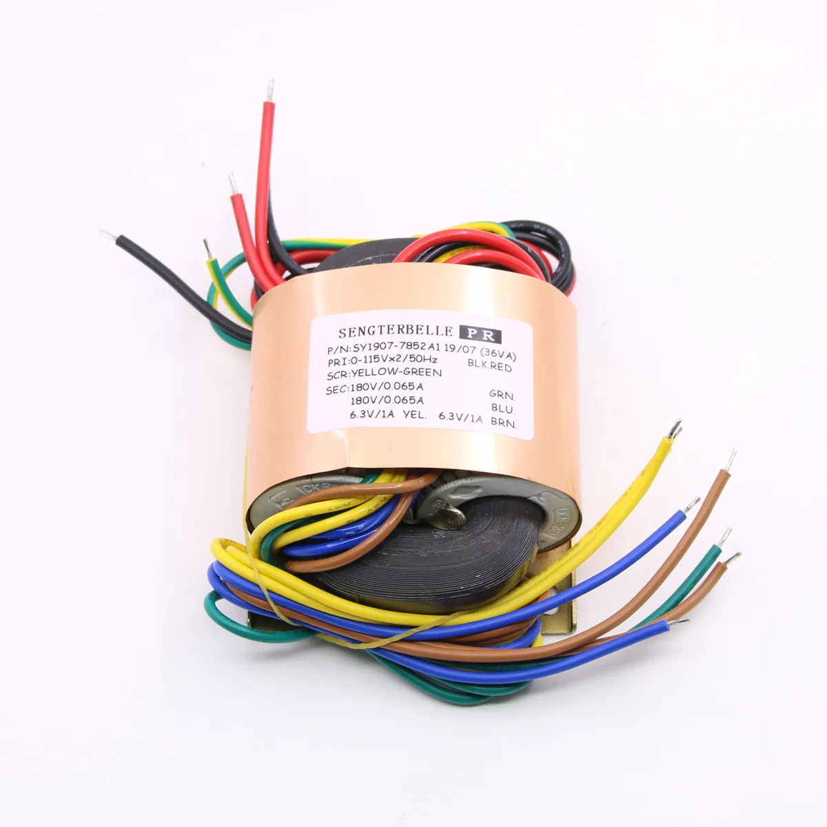 

36 Вт аудио R-Core медный трансформатор 180V-0-180V 0-6,3 V 0-6,3 V для предусилителя трубки