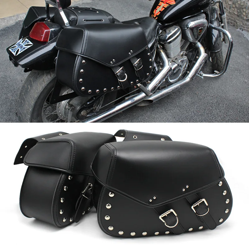 Vance Leather Large 2 Strap Plain Saddle Bag