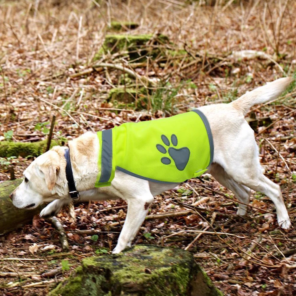 Dog Vest Reflective Costumes Hiking Casual Walking Exercise Puppy Night High Visibility Safety Outdoor Pet Clothes Fashion