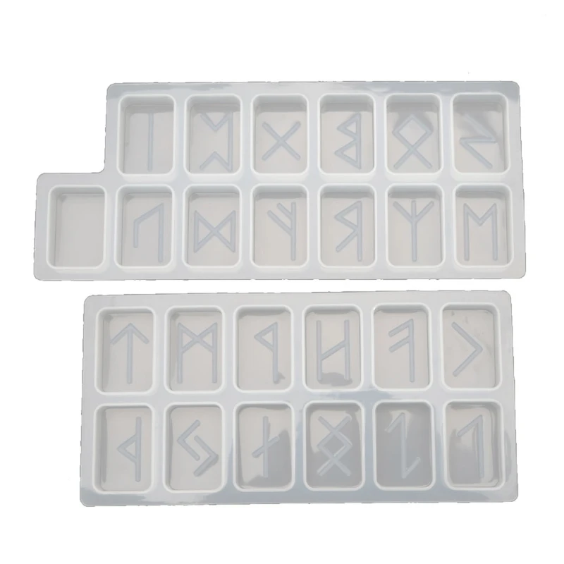 

DIY jewelry Silicone molds Viking Rune Stones Witch Resin Mold Kit with Engraved Elder Futhark Alphabet