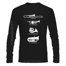 Funny Types Of Trombone Marching Band T Shirt Gift Create Basic Unique Pictures O Neck Cotton Summer Style Shirt