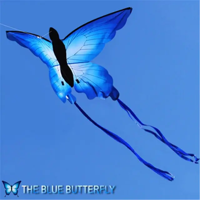 So Beautiful Blue Butterfly Kite Outdoor Fun Kite With 30m Line Kids Toy Summer Sports 1