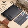 WILLIAMPOLO RFID Men's Leather Wallet Slim Male Wallets Credit Card Door Small Purse Resale Bargains Wallet For Fathers Day #296 1