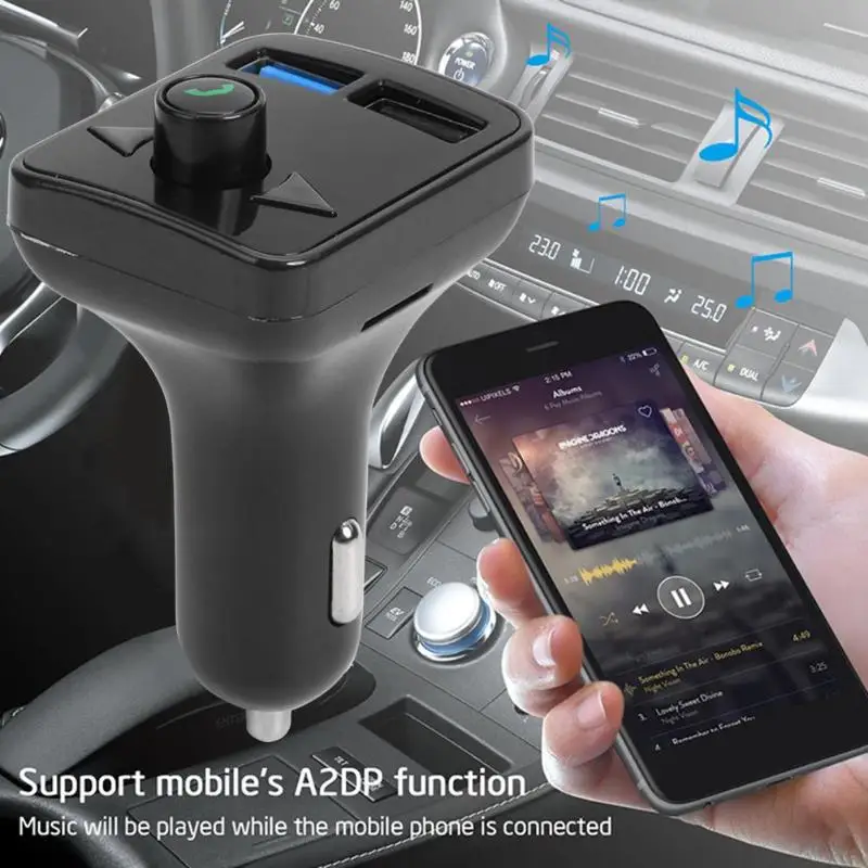 G-29 Bluetooth Handsfree FM Transmitter MP3 Player USB Charger Car Accessories Supporting Micro SD Card Playing Music