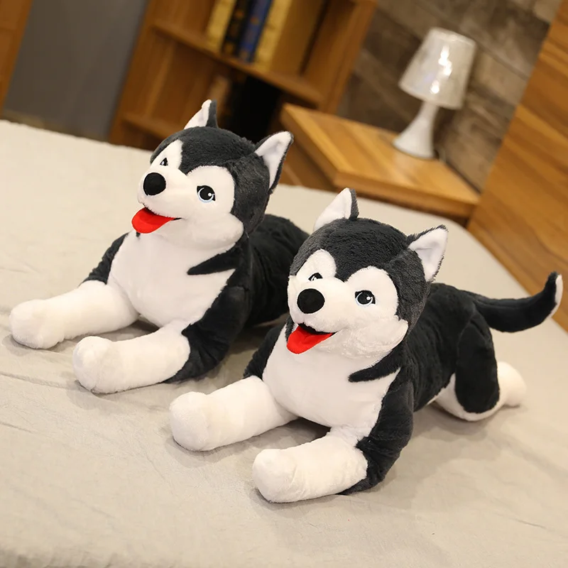70cm Lifelike Husky Dog Plush Toy Simulation Stuffed Dog Animal Toys For Children Soft Baby Doll Kids Girl Lovely Birthday Gift Stuffed Plush Animals Aliexpress