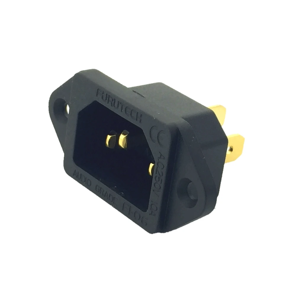 Electrical Socket Power Socket 3pcs FURUTECH FI-06(G) IEC Inlet Socket 3-pin Welded Edition