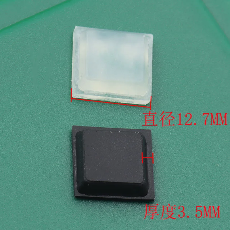 New 64pcs Square Soft Self-Adhesive Rubber Bumper Stop Non-slip Furniture Feet Door Silicone er Pads Home Cabinet Accessory