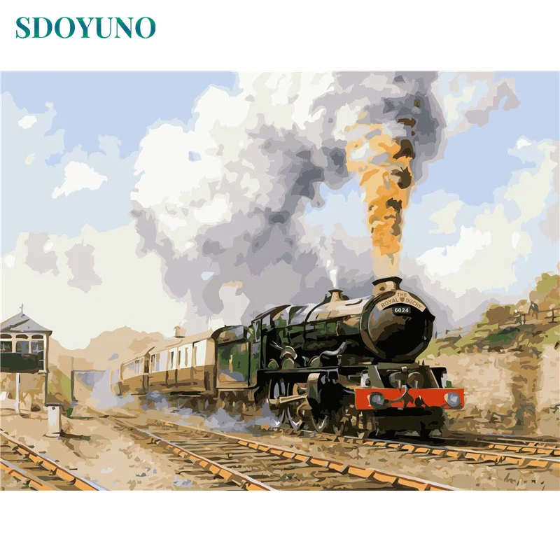 The Royal Duchy Steam Train Paint By Numbers Kit Adults