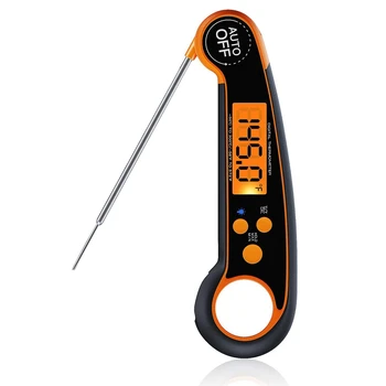 

Digital Instant Read Meat Thermometer,Ultra Fast Food Cooking Thermometer with Backlight&Calibration Function