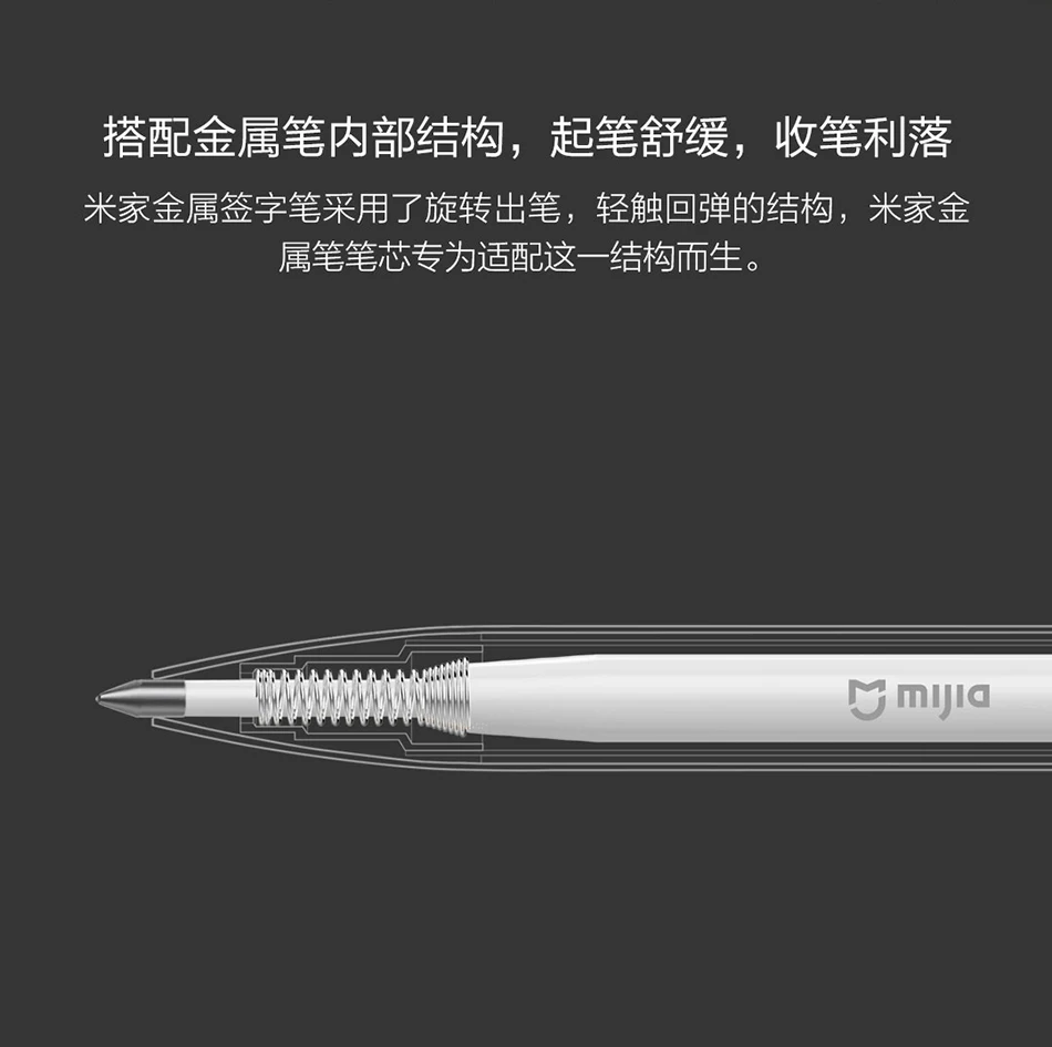 newest Original Xiaomi Mi Aluminum Rollerball Pen Mijia Metal Sign Pen 0.5mm Japan MiKuni ink refill Aluminum alloy pen holder (26)