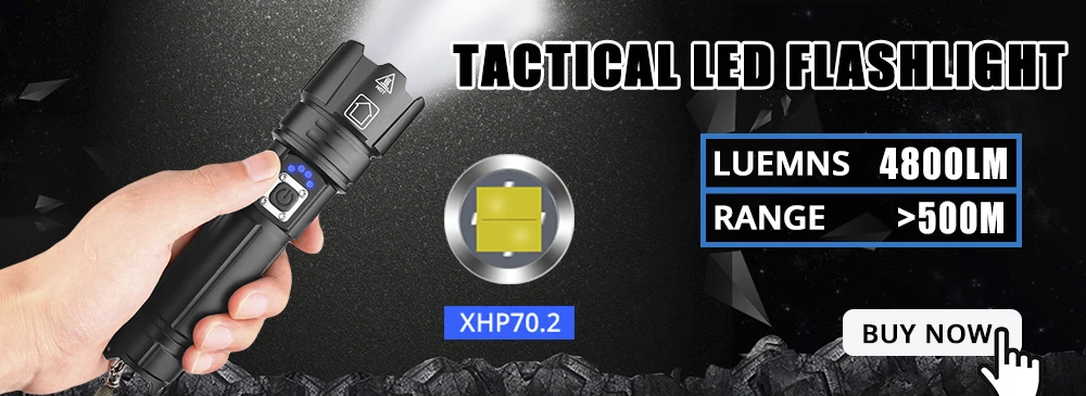 Супер яркий XHP70.2 светодиодный тактический светильник-вспышка с дисплеем батареи 5 светильник с режимом водонепроницаемости масштабируемый уличный походный охотничий фонарь