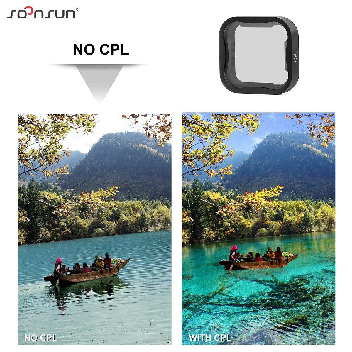 CPL Polarisationsfilter Für GoPro Hero 5 & 6 – Objektivschutz, Reduziert Reflexionen, Schlankes Design