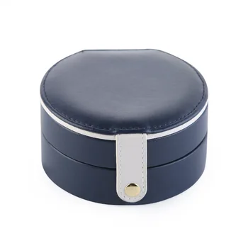 

Multi-layer Korea Small Jewelry Box Three-layer Portable Jewelry Box Leather Stud Earrings Storage Portable Dressing Case