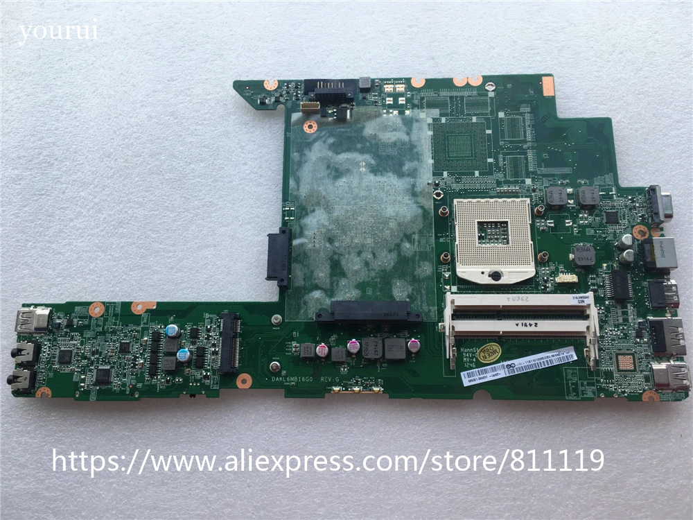 yourui Original For Motherboard Lenovo Z470 laptop motherboard DAKL6MB16G0 DDR3 Tested ok 100% work | Электроника