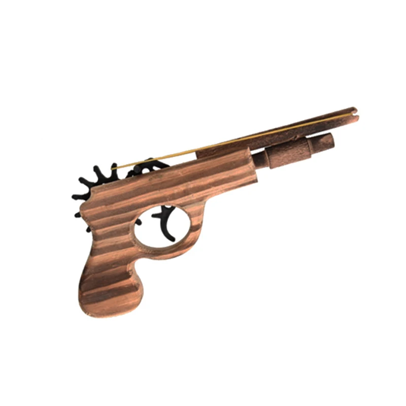 

2019 Newest Popular Creative Wooden Rubber Band Manual Pistol Toy Pistol Gun Kids Fun Outdoor Game Shooter Safety Unisex Toys