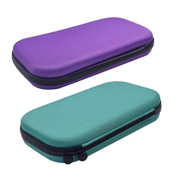 

2Pcs Carry Travel Medical Organizer Stethoscope Hard Storage Box Case Bag Eva Purple & Green