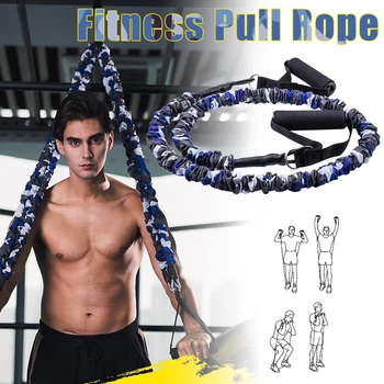 

135cm Yoga Pull Rope Elastic Resistance Bands Fitness Rope Rubber Bands for Fitness Equipment Expander Exercise Training