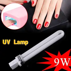 1/4pcs 9W Nail Dryer Lamp Tube UV Lamp U-shaped Bulbs For Nail Dryer Electronic Machine Replacement Manicure Nail Art Tool