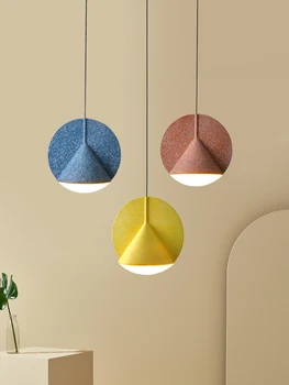 

Modern Creative Adjustment Single Head E14 Pendant Lamp Pulley Design Bedroom Decoration Led Light Nordic Diy Combination Metal