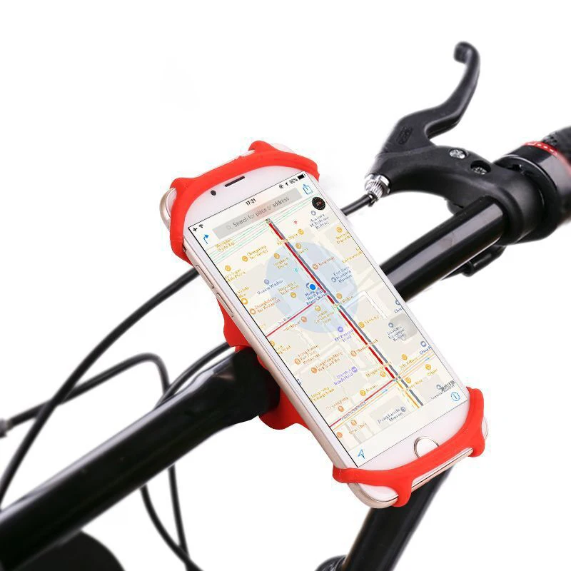 Силиконовый велосипедный держатель для телефона подставка iPhone 4 5 6 7 8 plus 11 12 mini pro