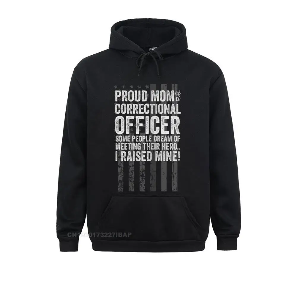 Womens Proud Mom Of A Correctional Officer Corrections Mother Hoodie Men's  Sweatshirts Gothic Hoodies Coupons Slim Fit Clothes