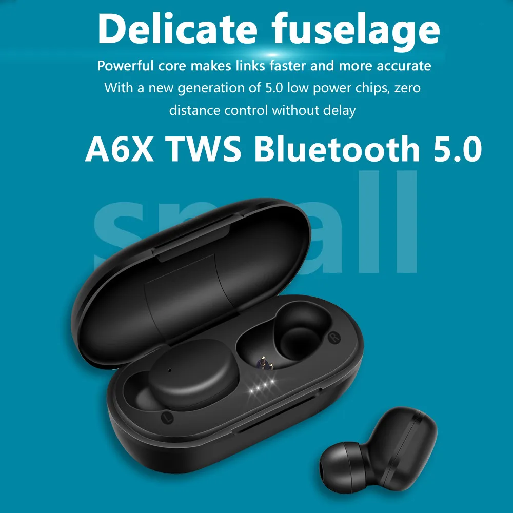 Беспроводные наушники TWS игровая гарнитура A6X VS GT1 PRO с сенсорным управлением bluetooth