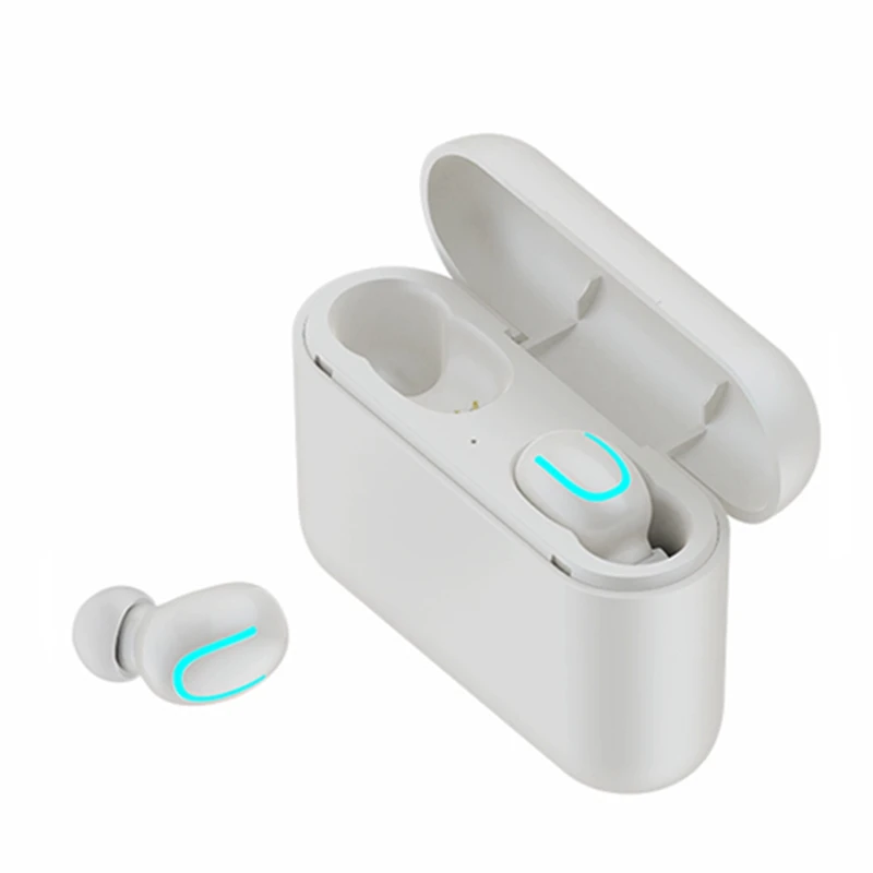 HBQ 32 настоящие Bluetooth 5,0 наушники TWS беспроводные наушники спортивные наушники с громкой связью 3D стерео игровая гарнитура с микрофоном зарядная коробка - Цвет: U white double