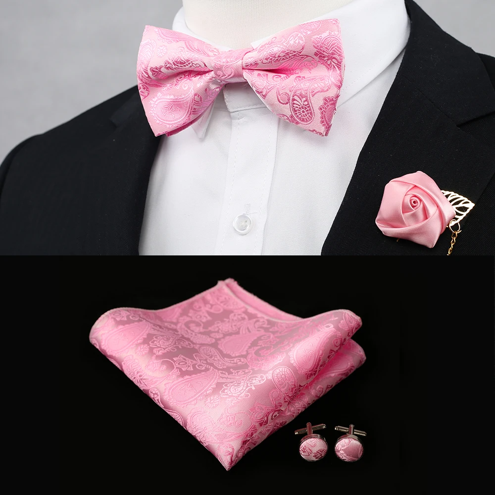 Набор с галстуком-бабочкой модные галстуки для мужчин свадебные карманные