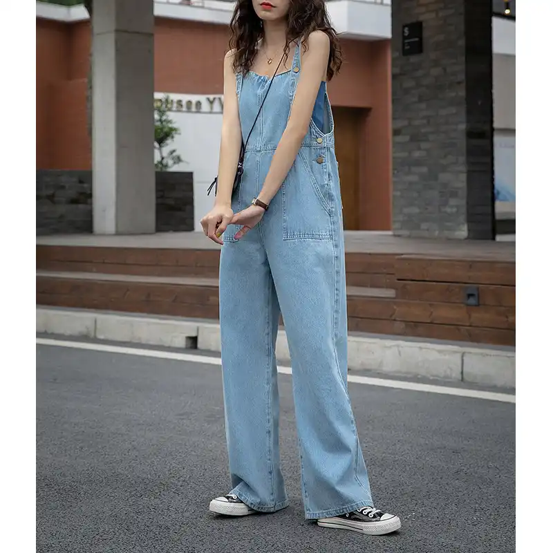 ジーンズ秋冬ロンパースジャンプスーツオーバーオール女性kalenmosデニムレディース春ゆるいカジュアルなプラスサイズ遊び着作業スーツ ジーンズ Aliexpress
