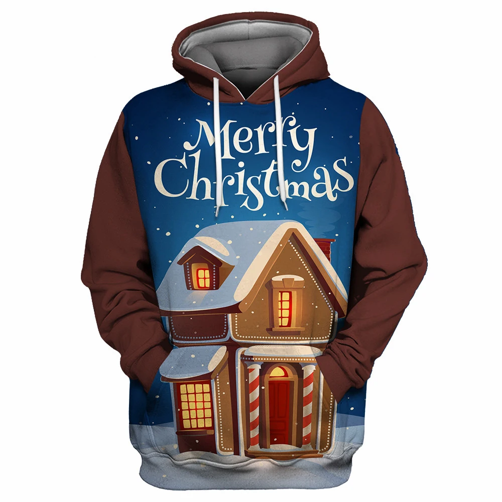 Merry Christmas, Модные осенние хипстерские 3D толстовки, толстовка, рождественский подарок, с принтом, мужской/женский спортивный костюм, Повседневная Уличная одежда - Цвет: color as the picture