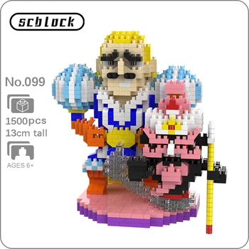 

SC 099 Anime One Piece Charlotte Daifuku Pirate 3D Model DIY Small Mini Diamond Blocks Bricks Building Toy for Children no Box