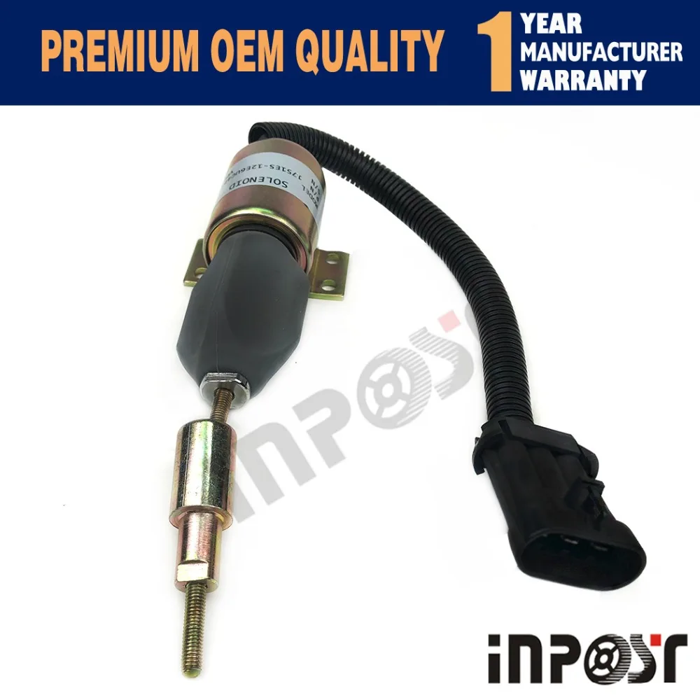 Запорный соленоид 1751ES-12E6UC4B1S5 12v для Ford 7.8L New Holland 1085