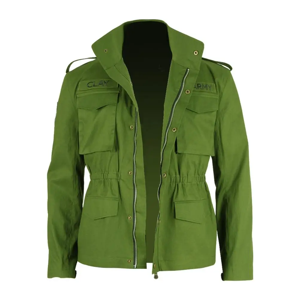 

Cossky Lincoln Clay Cosplay Costume Green Jacket Men's Uniform Coat