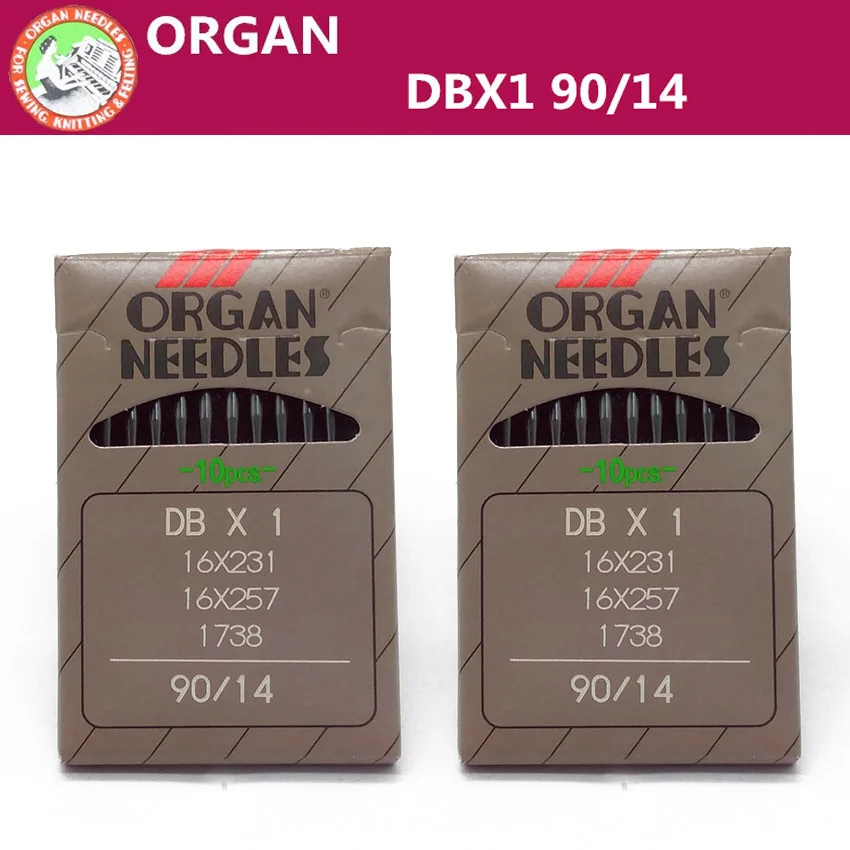 10 шт./лот высокое качество иглы organ DBX1 90/14 для промышленные прямострочные швейных машин Singer, juki brother