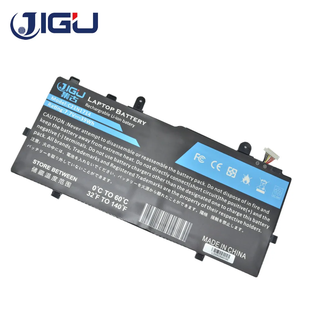 JIGU 7 В 2 ячейки C21N1714 Аккумулятор для ноутбука Asus TP401CA TP401 J401NA J401MA J401CA Vivobook Flip TP401N 14