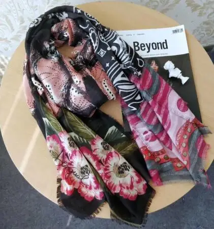 Оранжевый DESIGUAL новые стильные женские шарфы и шали испанский шарф - Цвет: Оранжевый
