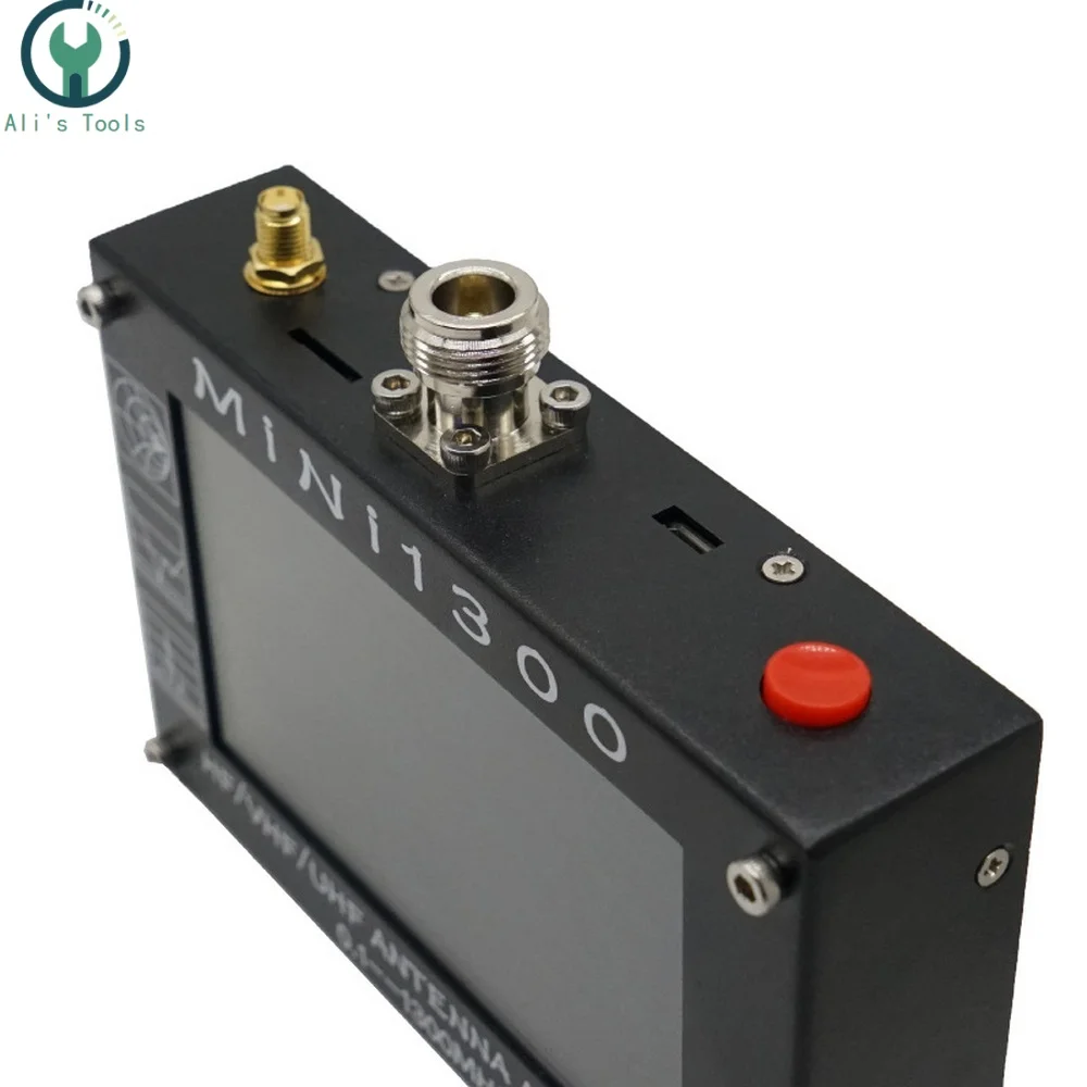 MINI1300 5 V/1.5A HF VHF UHF антенна анализатор 0,1-1300 MHZ счетчик частоты КСВ метр 0,1-1999 с 4," TFT lcd сенсорный экран