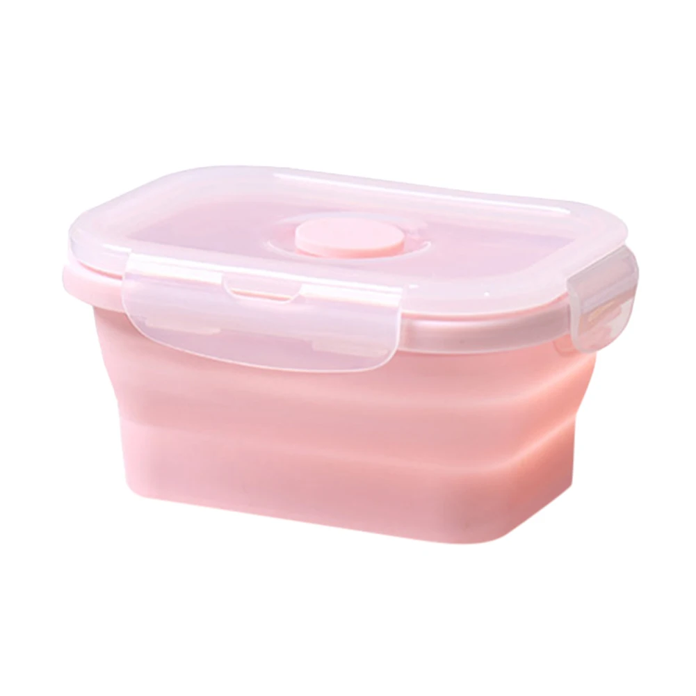 

Container Food Storage Lunch Box Foldable Wear-Resistant Cutlery Silicone Microwave Heating LBShipping