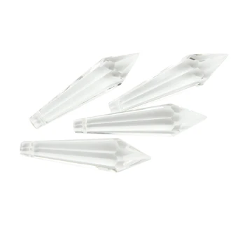 

10pcs 22-55mm Clear Crystal Prism Parts Icicle Chandelier Pendant Decoration