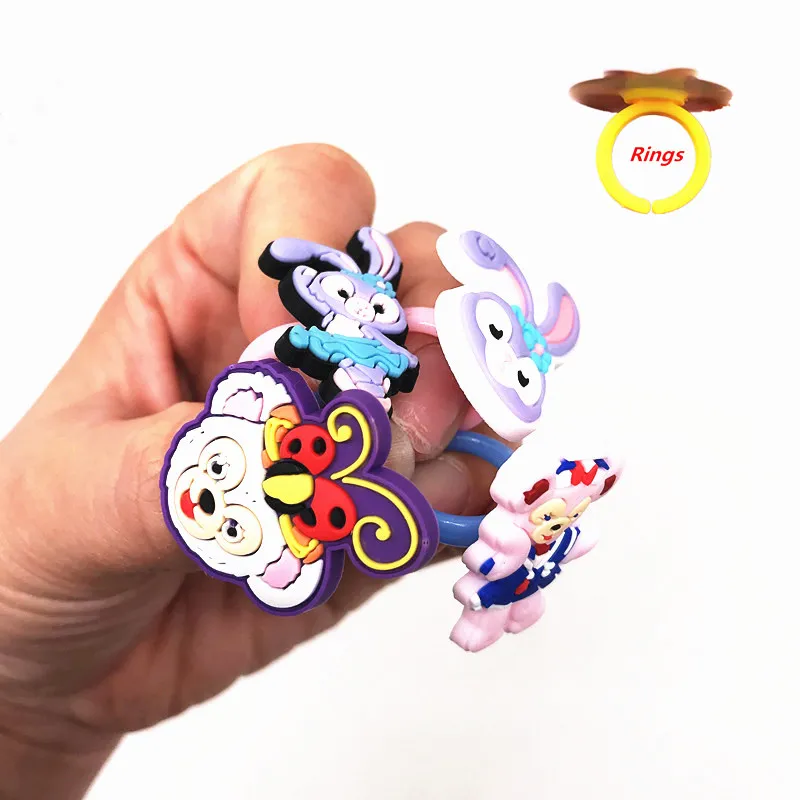 1pc Monkey Cartoon Animal Kids Finger Ring Dance Rabbit Icon Silicone Pvc Fingers Accessories Girl Rings For Birthday Party Gift | Украшения