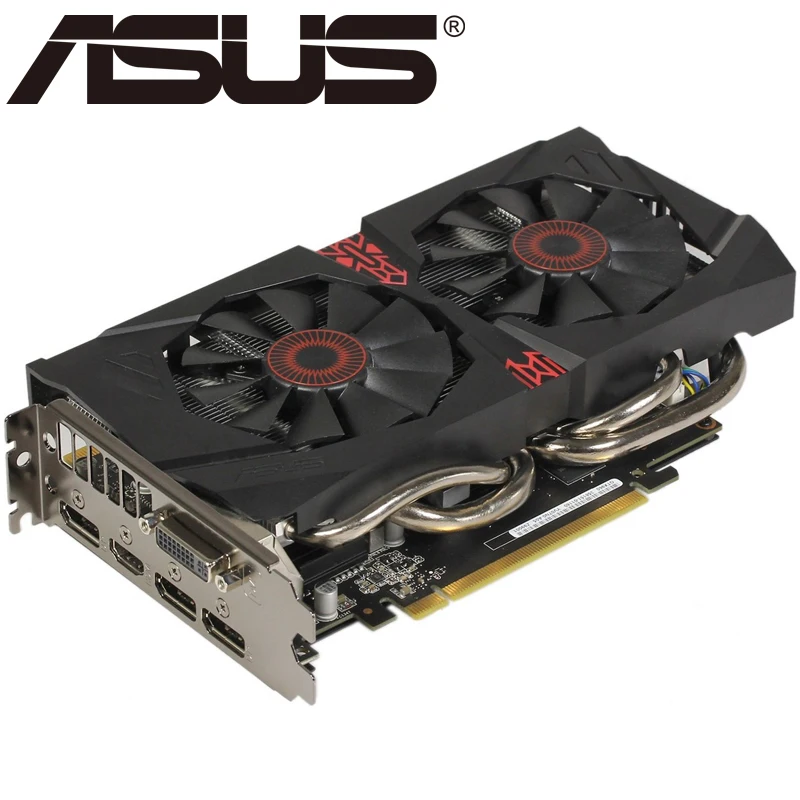 Видеокарта ASUS GTX 960 2GB 128Bit GDDR5 Графика для nVIDIA карты Geforce GTX960 HDMI GTX 750 Ti 950 1060 1050 б/у