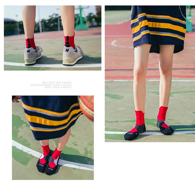 Новинка, одна пара, профессиональные спортивные носки унисекс из хлопка для взрослых, плотные дышащие носки до колена для баскетбола