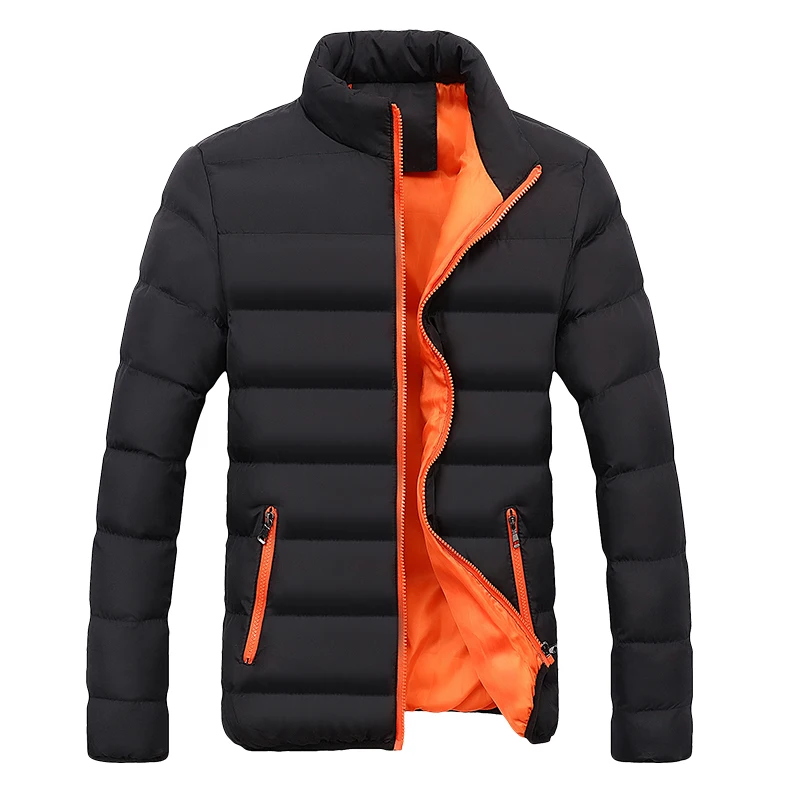 Зимняя мужская куртка-30 градусов, утолщенная теплая парка, пальто с капюшоном, мужские куртки, верхняя одежда, мужская одежда, пальто с пузырьками, Jaqueta Masculina - Цвет: LG5513-orange